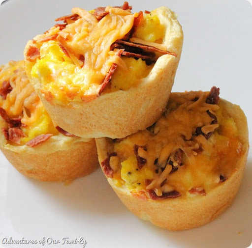 delicious breakfast cups with egg bacon cheese recipe